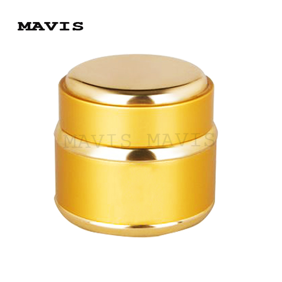 luxury aluminum cream jar cosmetic packaging