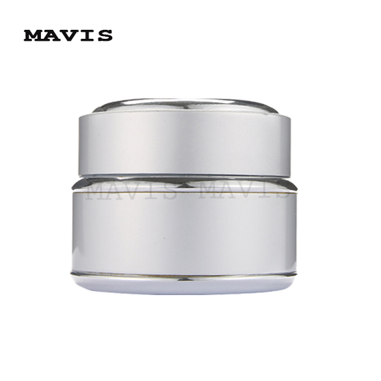 2018 fashion beauty silver aluminum jar for sale