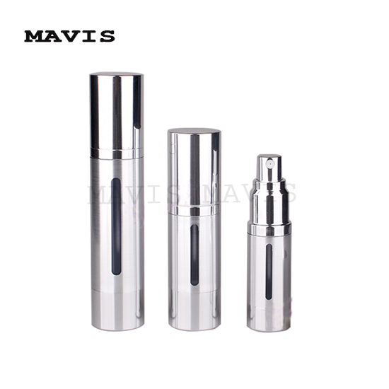large capacity silver lotion bottle